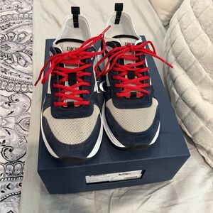 Dior Blue and Gray B25 Runner Sneakers